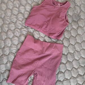 Kindred Bravely nursing top and bike shorts set